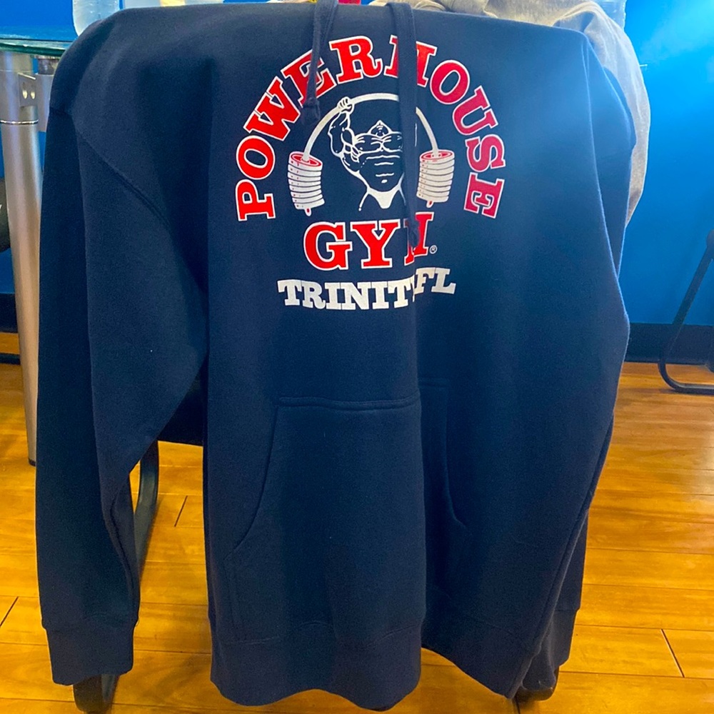 Powerhouse gym navy hoodie